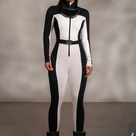 J luxe label Black and White Women's Jumpsuit - Picture 4 of 5